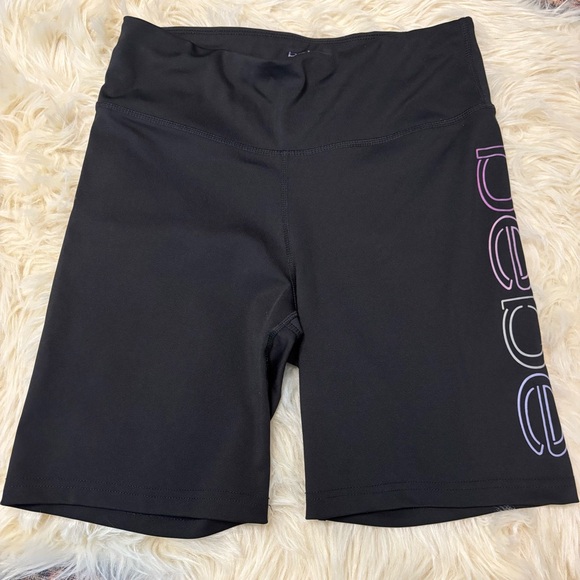BEBE Sport Black Bike Shorts with Purple Accents Size M - Picture 7 of 7